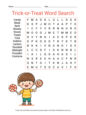 Printable Trick-or-Treat Word Search (PDF & PNG)